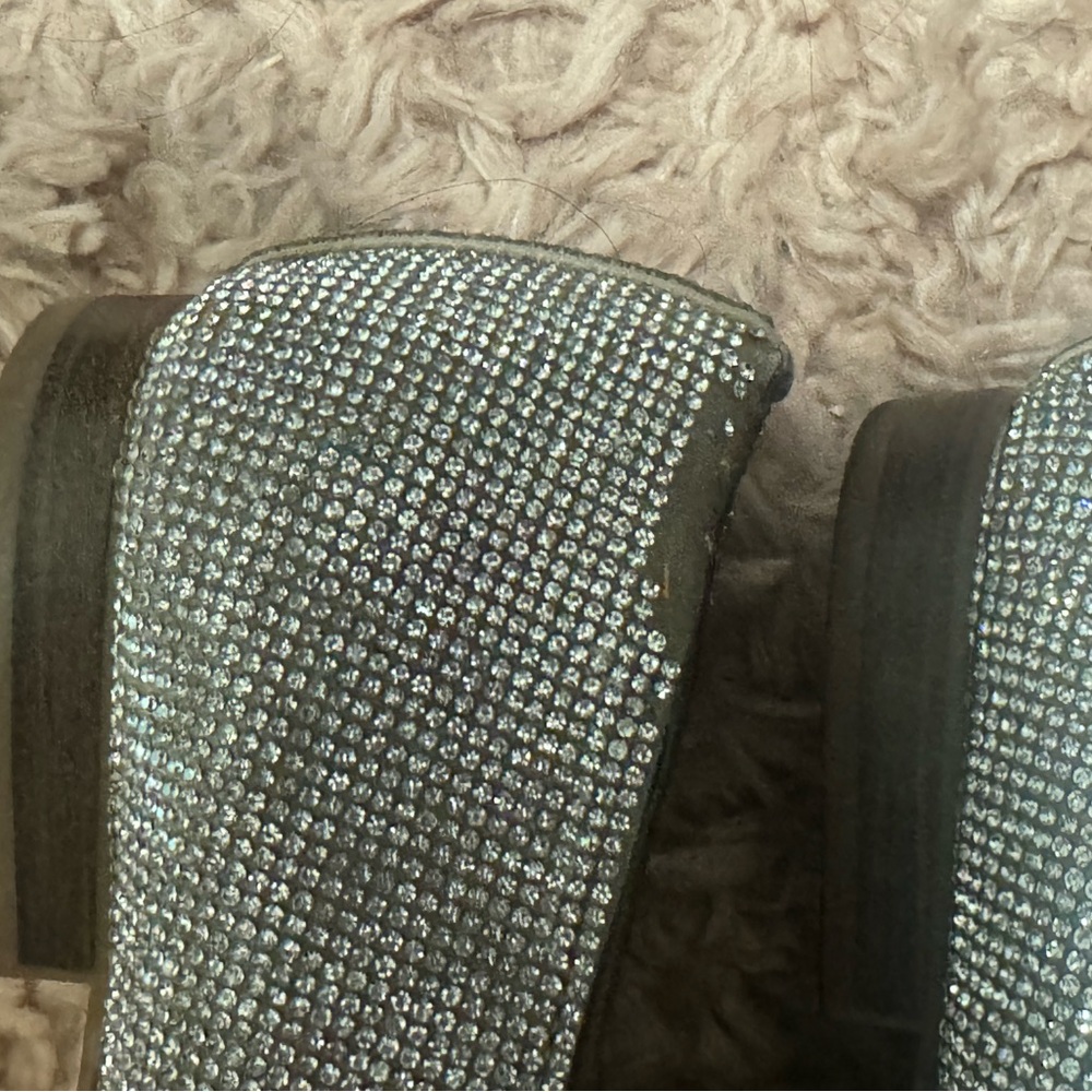Steve Madden Rhinestone Riski Loafers 10 - Picture 4 of 5